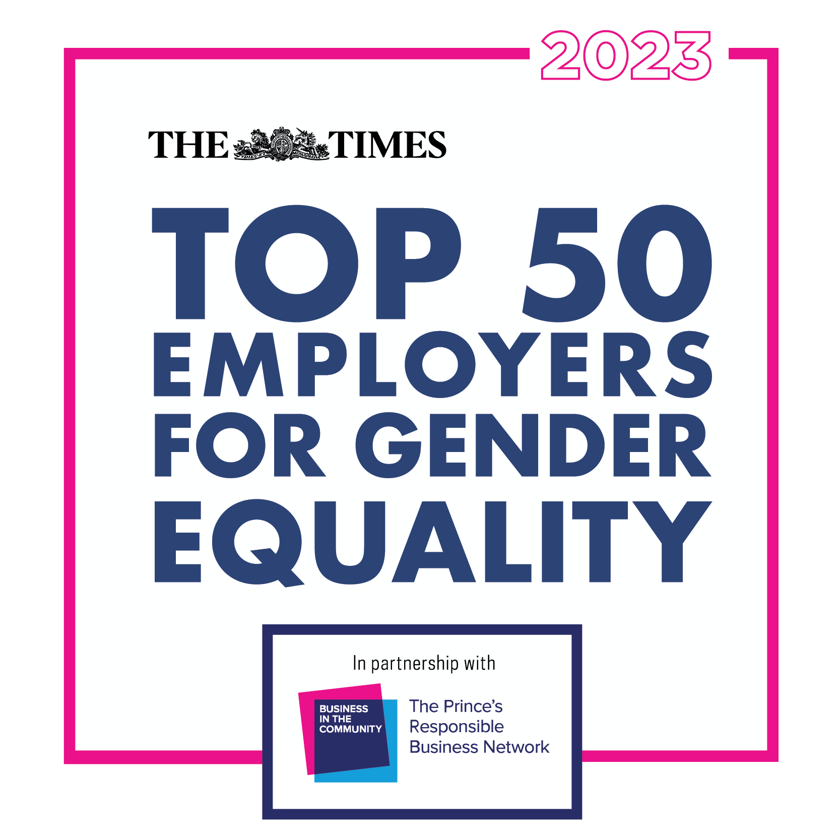 The Times Top 50 Employers for Gender Equality logo